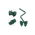 thumbnail image 2 of INSPIRE CHIC Men's Pre-tied Solid Color Satin Bowtie Adjustable Neck Bow Ties for Elegant Wedding One Size Dark Green, 2 of 4