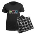 thumbnail image 5 of CafePress - Peace, Love, Great Danes Women's Dark Pajamas - Women's Short Sleeve Print T-Shirt and Pants Dark Cotton Pajama Set, 5 of 7