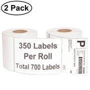 4" x 6" Thermal Shipping Labels, 700 Blank Self Adhesive Labels 350 Labels/Roll Blank Direct Thermal Label Compatible with Zebra 2844 Zp-450 Zp-500 Zp-505 Printers for Postage Address Labels