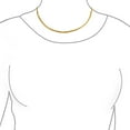 thumbnail image 3 of Bling Jewelry Womens Yellow Gold Tone Satin Silk Cord Necklace with Sterling Silver Lobster Clasp, 3 of 4