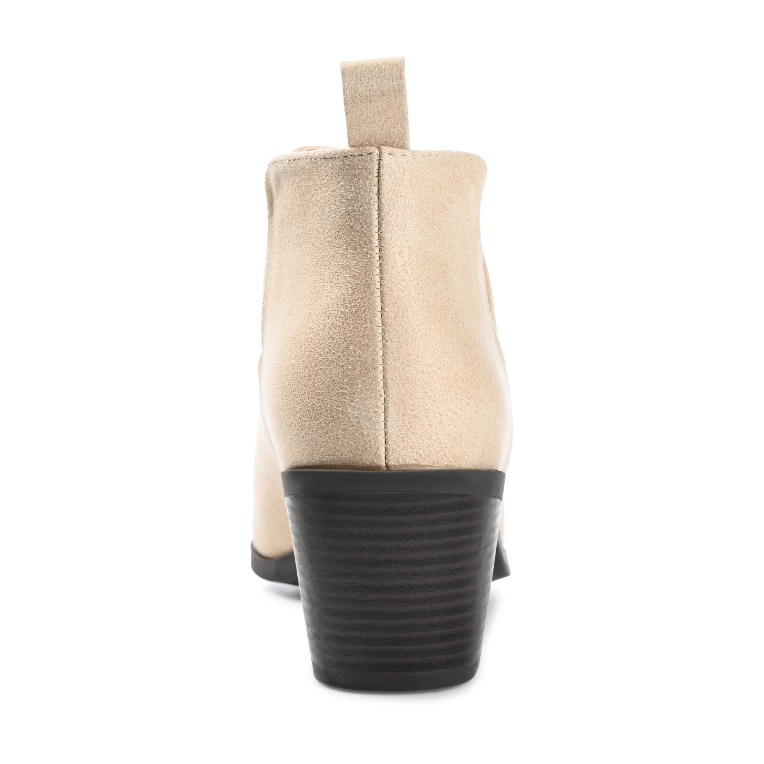 Journee Womens Lola Pull On Stacked Heel Booties, Widths Available