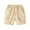 Khaki, variant on YTDSCS Toddler Kids Summer Shorts for Boys Elastic Waist Cotton Five Pants Solid Colour with Pockets Casual Shorts for 1-8 Years