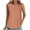 Orange, variant on Ndbuld Undershirt Tank Top Sleeveless Under Shirts Fashion Women's Spring/summer Casual Round Neck Sleeveless Tank Top Blouse Rollbacks Army Green 2XL