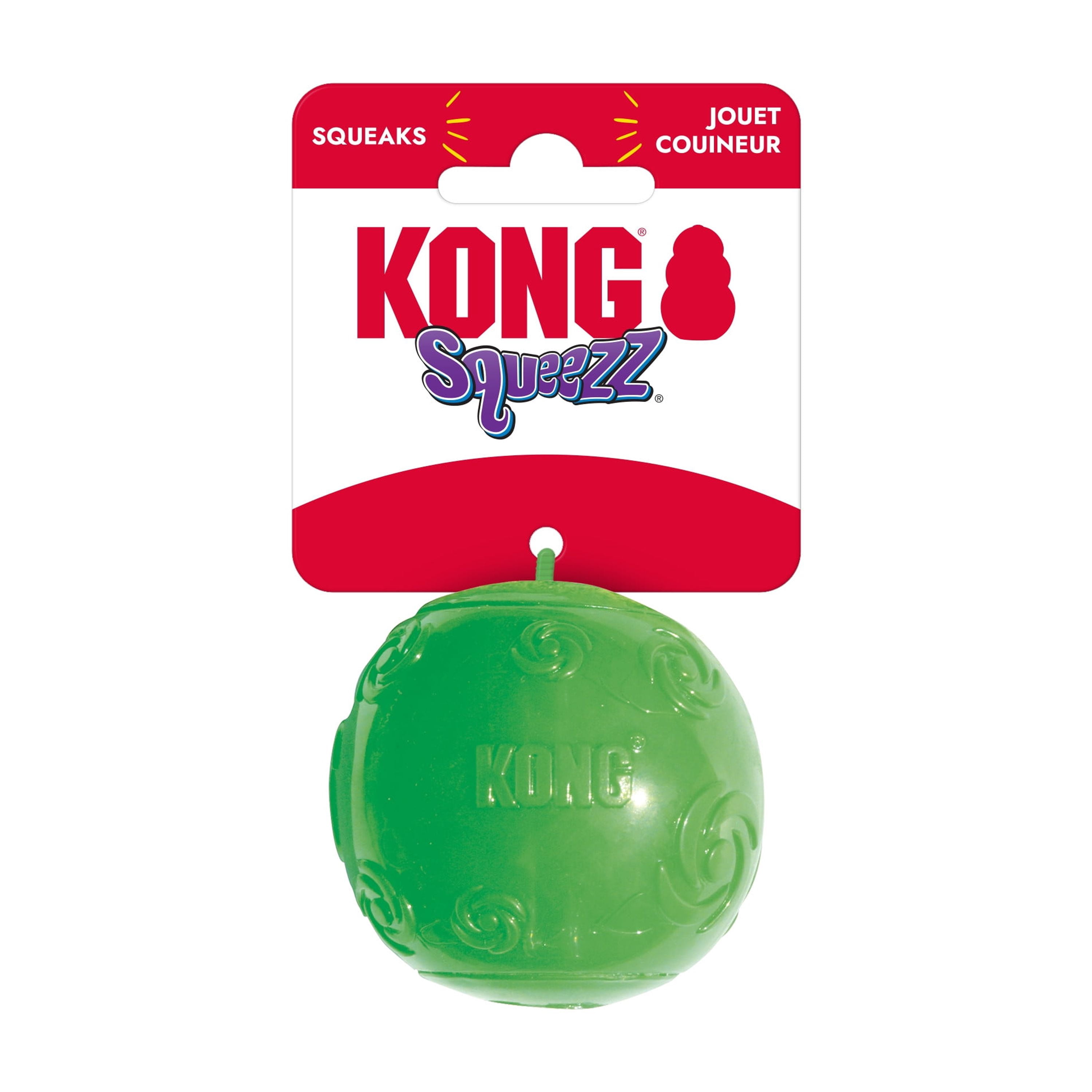KONG® Squeezz Ball Squeaker Dog Toy, Medium