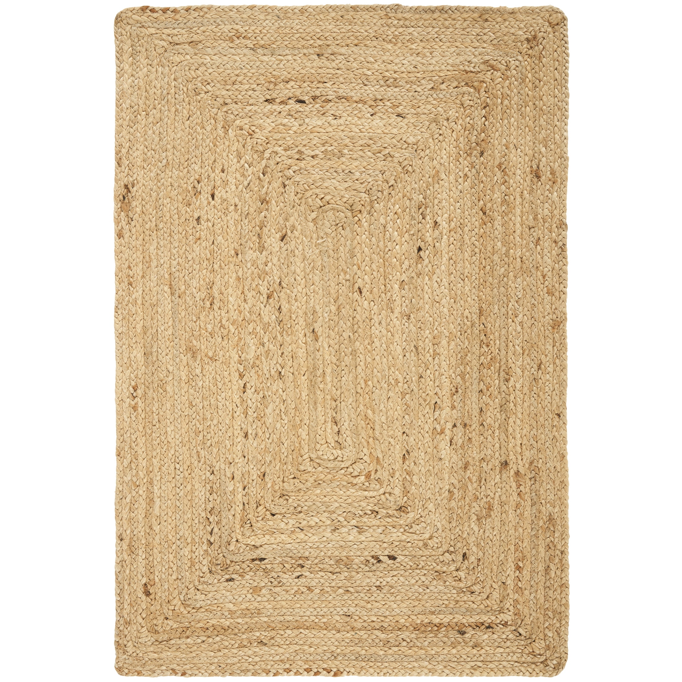 Nourison Natural Jute 2' x 3' Natural Farmhouse Indoor Rug