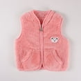thumbnail image 6 of Baby Kids Warm Fleece Vest Toddler Boys Girls Winter Spring Zipper Jacket Waistcoats, 0-12 Months, 1-3 Years, 6 of 7