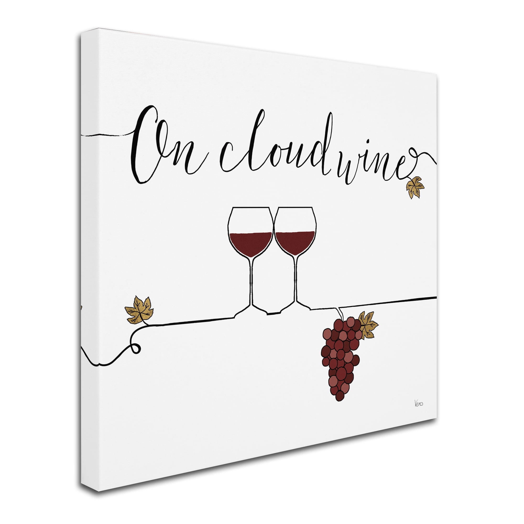 Trademark Fine Art 'Underlined Wine VIII' Canvas Art by Veronique Charron