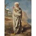 thumbnail image 3 of Théodore Chassériau 19x24 Black Modern Framed Museum Art Print Titled - Young Arab Man Standing (circa 1847-1848), 3 of 5
