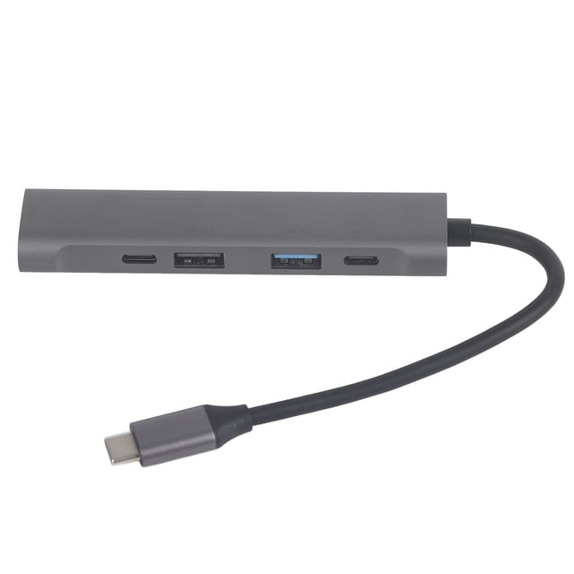 Estación de acoplamiento tipo C 5 en 1 con carga PD de 60 W y transmisión de datos