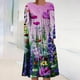 thumbnail image 2 of Vestidos Para Mujer Maxi Vestido Moda Estampado Manga Larga Cuello Redondo Vestido Tipo Jersey Odeerbi ODB134133, 2 of 5