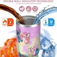 thumbnail image 3 of 30oz Cartoon Movie Stainless Steel Tumbler with Lid and Straw,Spill Proof Cartoon Travel Cup for Cartoon Lovers,Double Wall Vacuum Insulated Coffee Mug with Top Handle Pink, 3 of 7