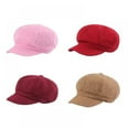 thumbnail image 5 of Summer 100% Cotton Plain Blank 8 Panel Newsboy Gatsby Apple Cabbie Cap Hat, 5 of 5