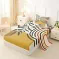 thumbnail image 2 of Erosebridal Minimalist Twin Sheet Sets, Mid Century Artwork Bedding, 1 Flat Sheet, 1 Fitted Sheet and 1 Pillowcase, 2 of 5