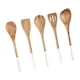 thumbnail image 5 of 5x utensilios de cocina de madera, utensilios de cocina, regalo de inauguración de la casa, cuchara esquinera, utensilios de cocina, elementos, 5 of 9