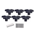 thumbnail image 3 of Esquirla 6 Pieces Tuning Pegs Tuner Machine Heads for Folk Electric Guitar Accessory Black, 3 of 8