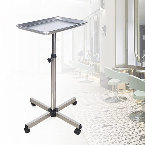 FETCOI Salon Appliance Holder Tattoo Tray Spa Equipment Medical Trolley Cart Appliance Holder Metal Rolling Service Tray