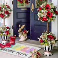 thumbnail image 5 of Easter Door Mat Rabbit Welcome Doormat Indoor Outdoor Entrance Non-Slip Floor Mats for Vintage Rustic Yard Home Party Decor 17 X 29 Inch, 5 of 5