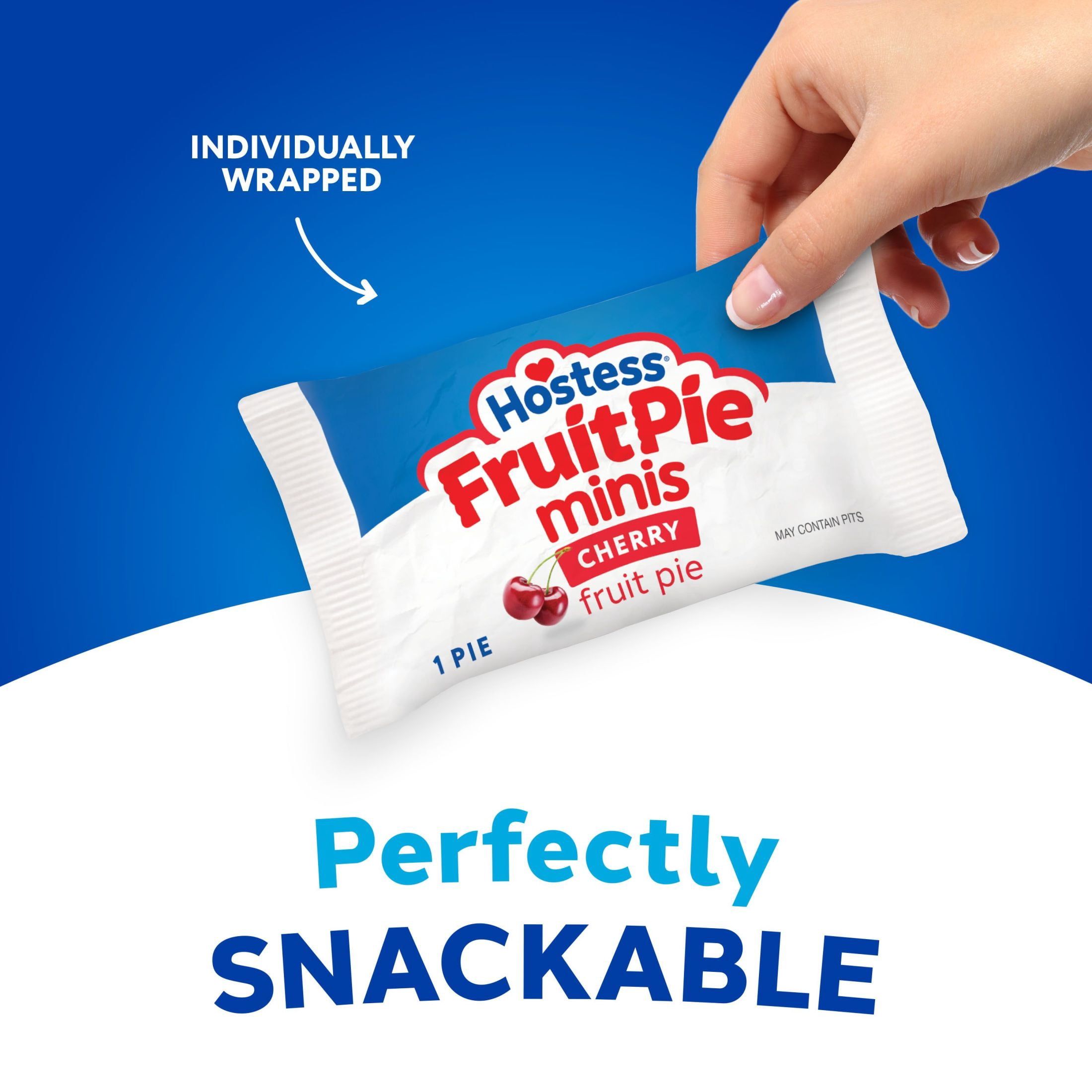 Hostess Fruit Pies with Cherry Flavored Filling, 12 oz Box (12 Count)