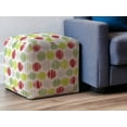thumbnail image 5 of HomeRoots 17" Red And White Cotton Polka Dots Pouf Cover, 5 of 5