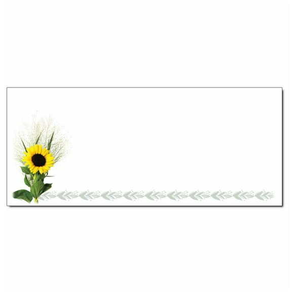 Sunflower No. 10 Envelopes - 25 Pack (oen097)