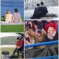 thumbnail image 6 of Outdoors Waterproof Throw Blanket with Hood, 79”x 59” Sherpa Fleece Stadium Windproof Blankets for Boat, Traveling, Camping, Football, Dogs, Outdoor Sporting Events-Machine Washable, 6 of 6