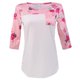 thumbnail image 2 of Camiseta Estampada perfecl Para Mujer Casual Blanca S-XXL, 2 of 8