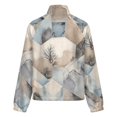 thumbnail image 6 of Jackets for Women Winter Coat Jackets Flannel Stand Collar Jacket(Abstract Geometric Landscape Art,Size:S-4XL), 6 of 7