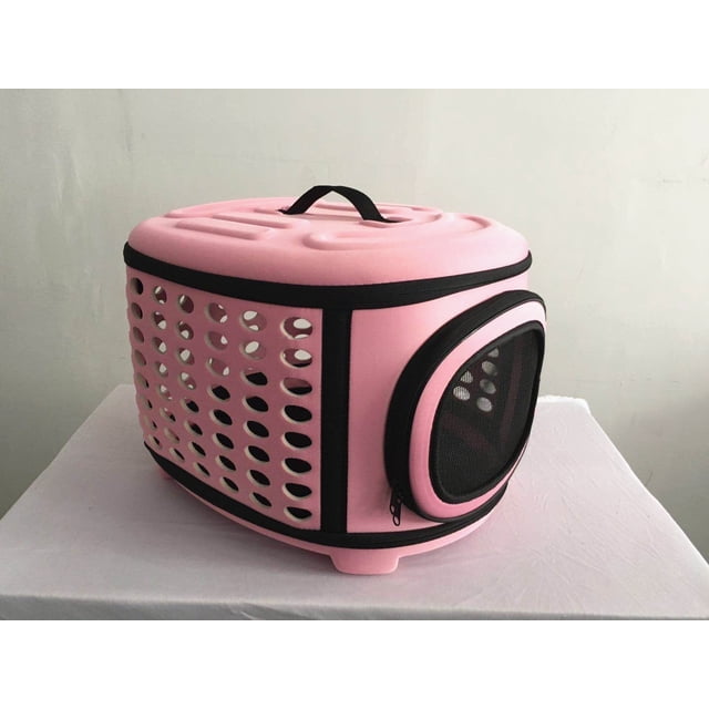Bolsa para mascotas plegable de color sólido Bolsa para gatos transpirable Mochila portátil para mascotas