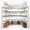 White, variant on NTGFU Black Expandable Bamboo Spice Rack Organizer for Cabinet - Stackable Shelves for Kitchen Seasoning & Pantry Storage - Natural Bamboo, Adjustable, Expandable, Lightweight, Washable, Waterproof