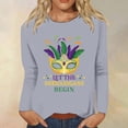 thumbnail image 2 of JJHGVB Mardi Gras Sweatshirt for Women Fall Shirts for Women Womens Sweatshirts No Hood Mardi Gras Dress Long Sweatshirts for Women Sequin Sweatshirt Mardi Gras Sequin Top Gray M, 2 of 4