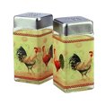 thumbnail image 2 of Grant Howard 4 Ounce Square Glass Rooster Salt and Pepper Shaker Set (2 Pack), 2 of 9
