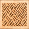 thumbnail image 1 of Ahgly Company Indoor Square Solid Orange Modern Area Rugs, 4' Square, 1 of 1