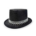 thumbnail image 2 of Mens Straw Hat - Cowboy Hat With And Crystal For Party Jazz Celebration Headwear,Black,One Size, 2 of 6