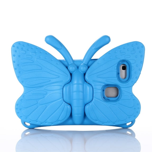 Universal Case for 8.0 Inch Tablet - Kids Friendly Shockproof Butterfly Wing Kickstand Rugged Light Weight EVA Protective Cover, Blue