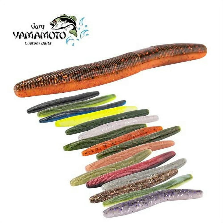 Yamamoto Baits Senko 5in Worm, 10 Pack, Blue Pearl/Large Silver