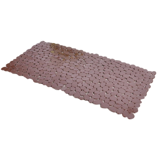 Alfombrillas de ducha rectangulares antideslizantes de piedra de PVC Alfombra de baño Ventosa Cojín de pie de baño de cocina largo tholdsy JJ19046-03