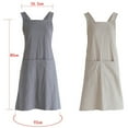 thumbnail image 4 of Japanese Style Kitchen Apron  Back Apron With Pockets For Work Gardening Cooking Painting Baking, 4 of 8