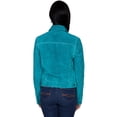 thumbnail image 2 of Scully Womens Turquoise Boar Suede Jacket S, 2 of 3