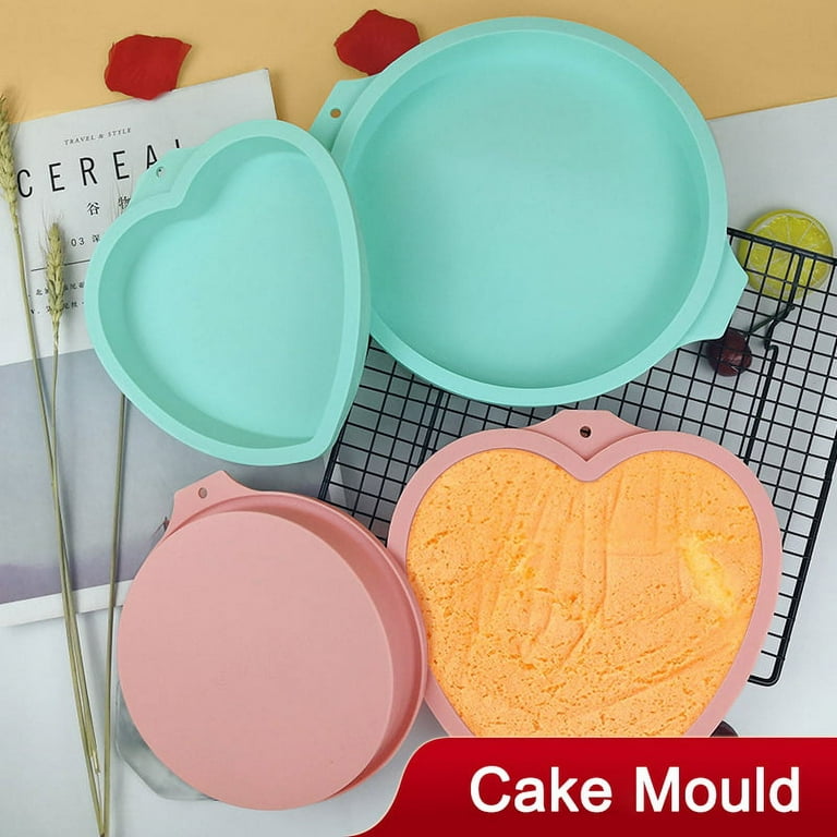 Heart Silicone Molds for Baking - Chocolate Molds Silicone Cake Pop Molds  for Baking Non Stick Heart Shaped Cake Pan Mousse Mold, Cheesecake Mold,  Ice