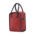 thumbnail image 2 of Bolsa de almuerzo Caja térmica para alimentos Caja de almuerzo Bento Película de aluminio Bolsa a prueba de fugas Oficina de viaje Adultos Almacenamiento y organización del hogar Vino rojo Bearachild HA080714-03, 2 of 6