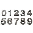 thumbnail image 5 of Polished Chrome Door Numbers 0~9 50mm Self-adhesive Solid House Flat Apartment, 5 of 8