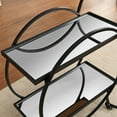 thumbnail image 4 of FirsTime & Co. Black Odessa Mirrored Bar Cart, Glam, Metal, 27.5 x 14 x 33 in, 4 of 8