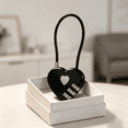 thumbnail image 5 of UP Heart-Shaped Combination Cable Lock for Luggage, Suitcase, Gym Locker, Backpack, Cabinet, Box, Fence Gate, Travel & Outdoor Use - 3-Digit Resettable Padlock, 5 of 8