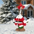 thumbnail image 5 of Honeeladyy Christmas Porch Goose Outfit Dresses Clothes for 23" High Cement or Plastic Porch Goose for Yard Lawn Outdoor Garden Patio Statue Xmas Winter Holiday Decor, 5 of 9