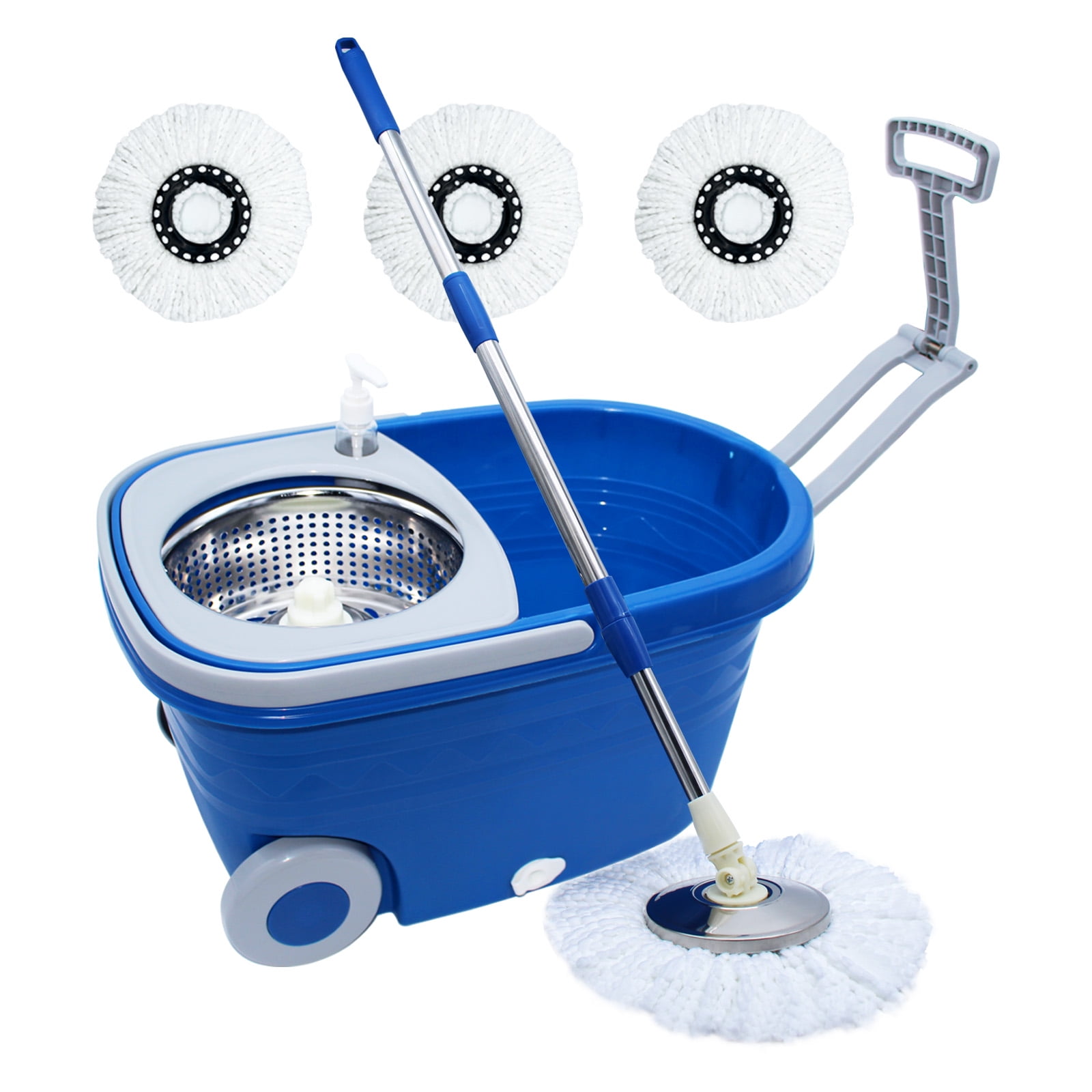 ZForce Easy Cleaning Spin Mop 360° Rotating Head Floor Mop Wheels