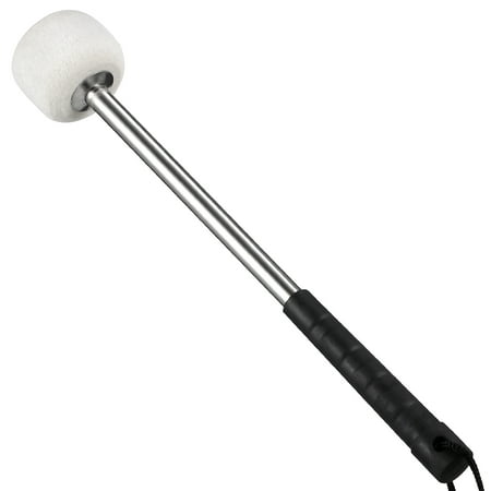 

NUOLUX Bass Drum Beater Stainless Steel Handle Wool Felt Head Drumstick Drum Mallet Percussion Instrument Accessory