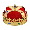 thumbnail image 1 of Sombrero de Corona de Rey Fernando Disfraz Emperador Rojo para fiesta de graduación, 1 of 8