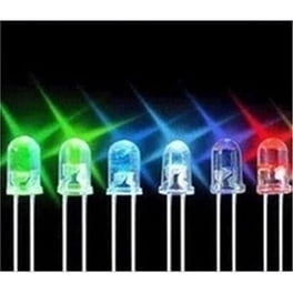 123pcs 5mm Fast Flashing LED Diodes - Multi-Color, 3-3.2V, 2-Pin For DIY Electronics & Decor