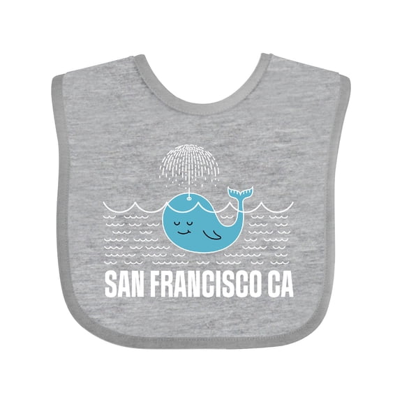 Inktastic San Francisco California Whale Watching Boys or Girls Baby Bib
