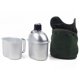 thumbnail image 1 of De Aluminio De 0,9 L, Portátil, Con Taza, Cubierta Verde, Camping, Senderismo, Ejército, Camping, Picnic, Accesorios De Viaje Sweethay OD005604-00, 1 of 6